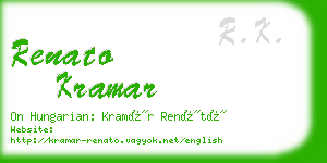 renato kramar business card